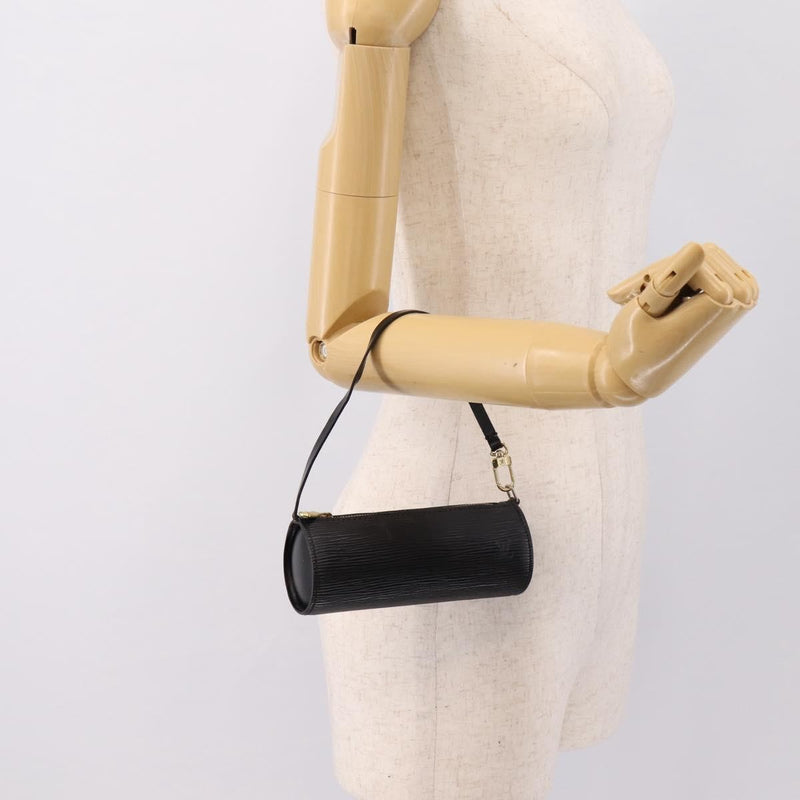Louis Vuitton Soufflot Pochette Epi Leather Black Bag