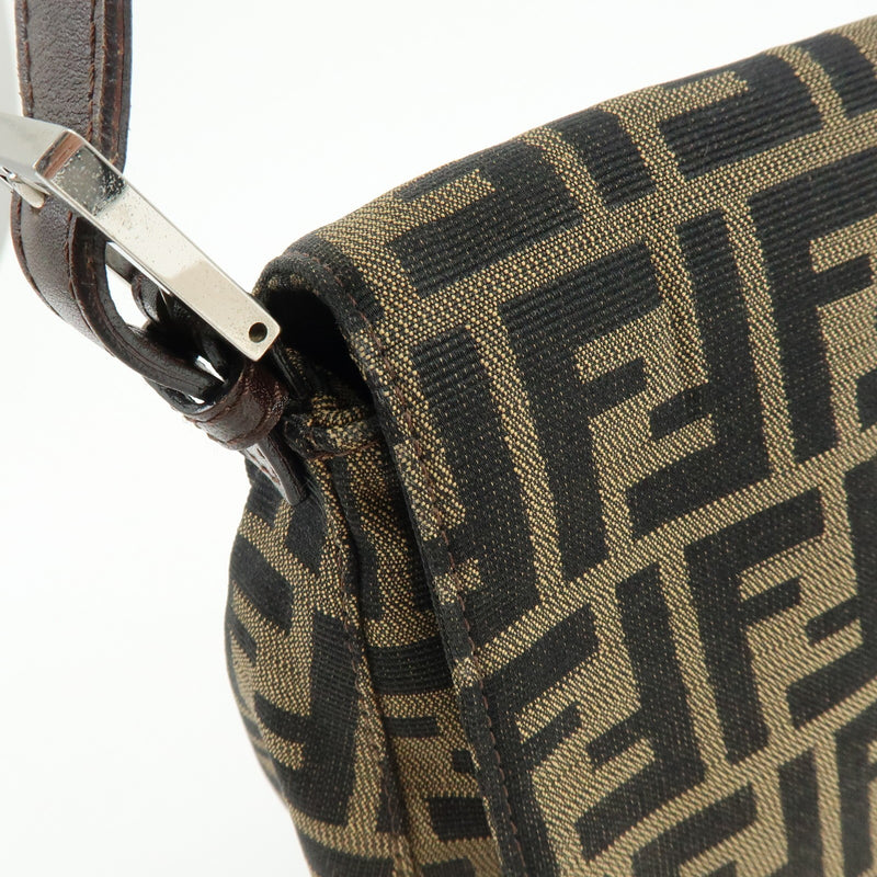 Fendi Mamma Baguette Monogram Canvas Brown Bag
