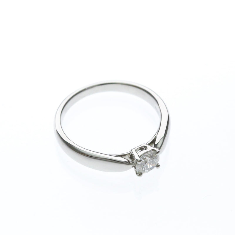 Tiffany & Co. Harmony Solitaire Platinum And Pave Diamonds With Rbc Diamond G-Vs1 Silver Bijoux