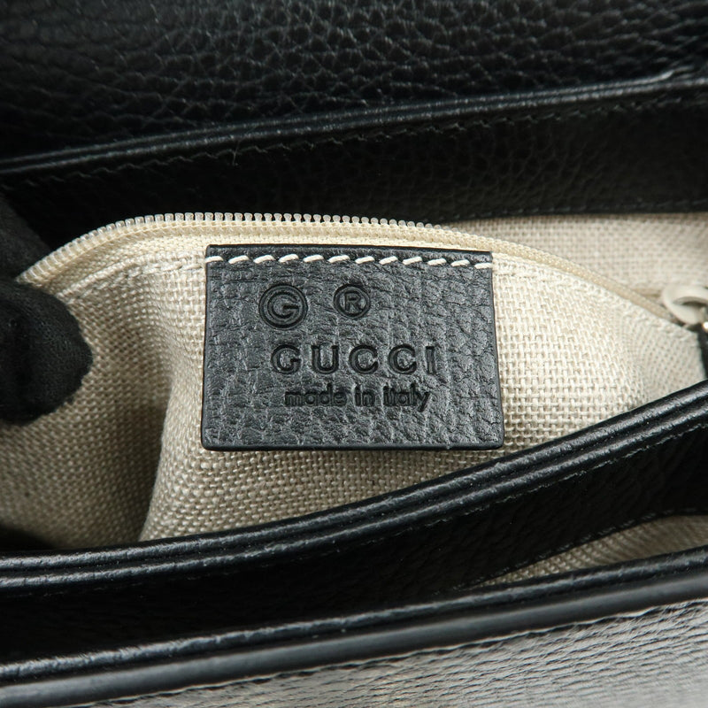 Gucci Interlocking Leather Black Bag