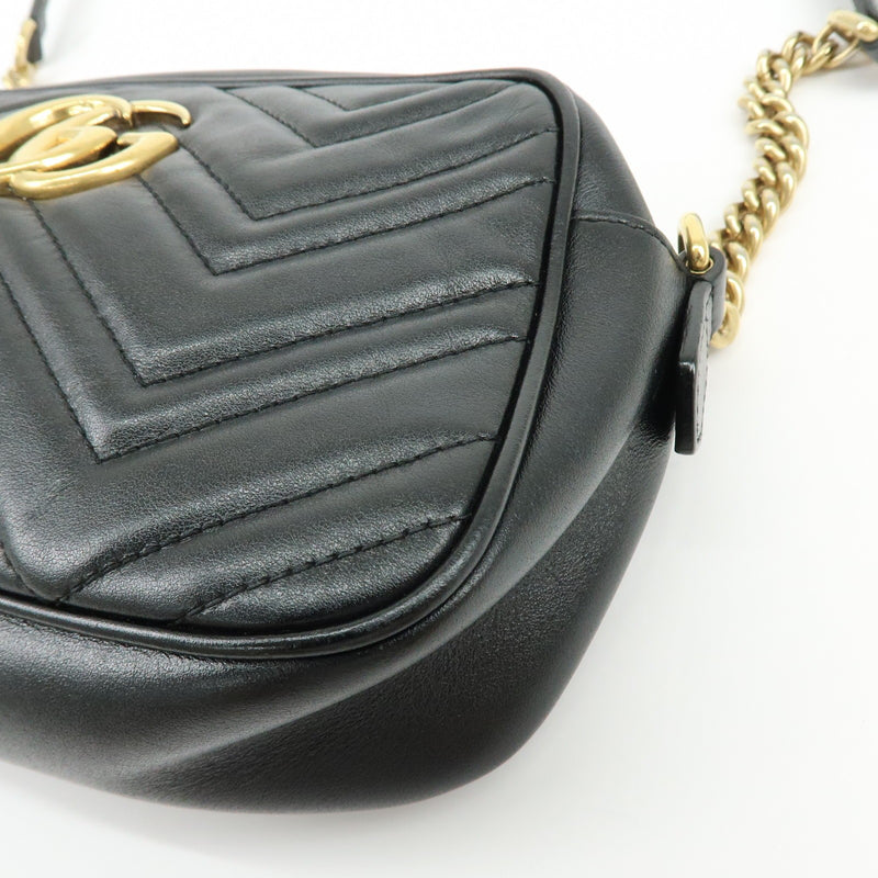 Gucci Gg Marmont Matelasse Leather Black Bag