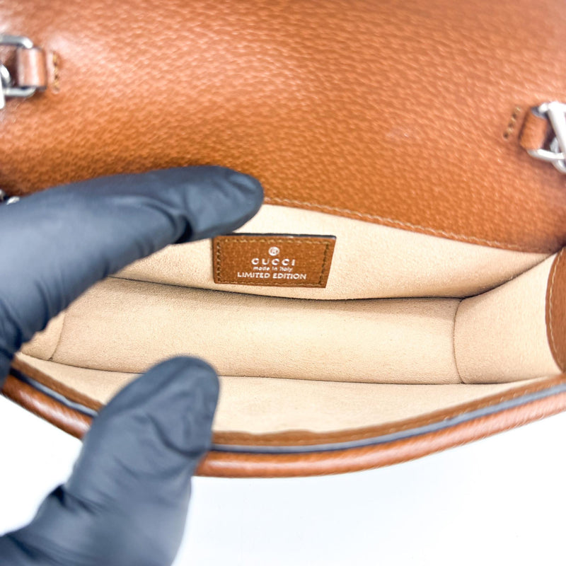 Gucci Dionysus Chain Jumbo Gg Canvas Brown Bag