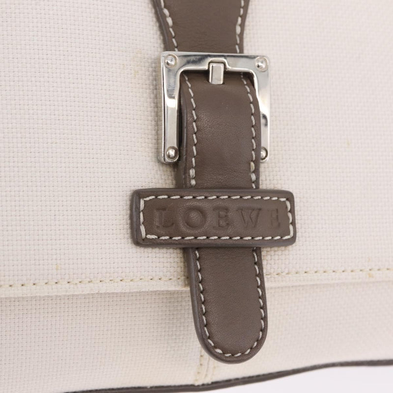 Loewe Shoulder Bag Canvas White