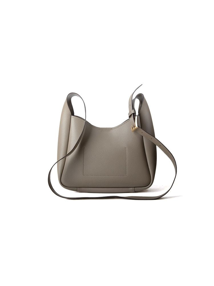 Michael Kors Pebbled Leather Shoulder Bag — Beige