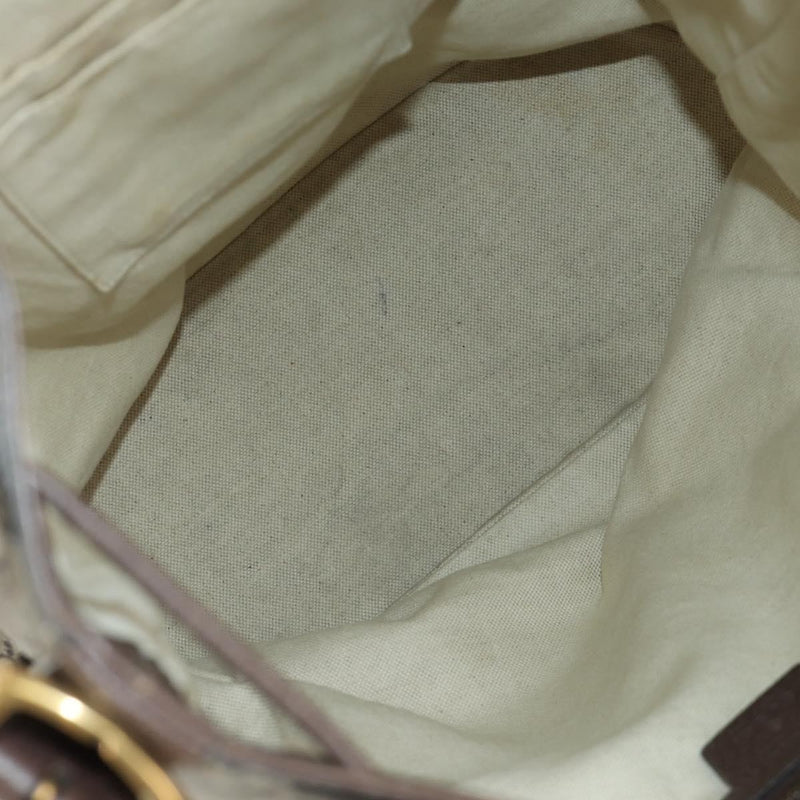Gucci Neo Vintage Drawstring Bucket Gg Coated Canvas Beige Bag