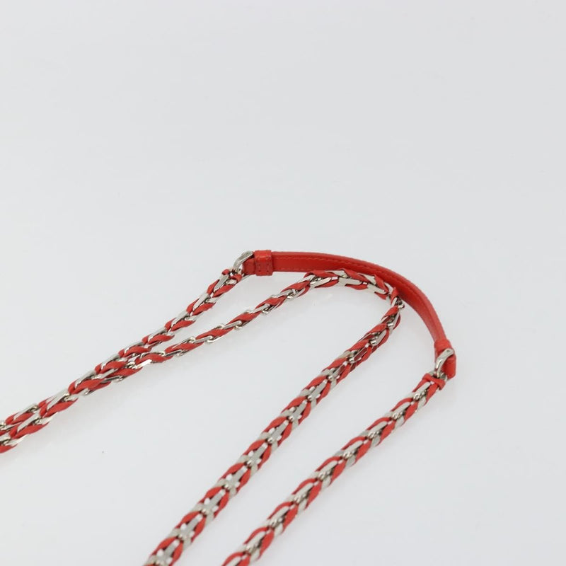 Fendi Be Baguette Flap Leather Red Bag