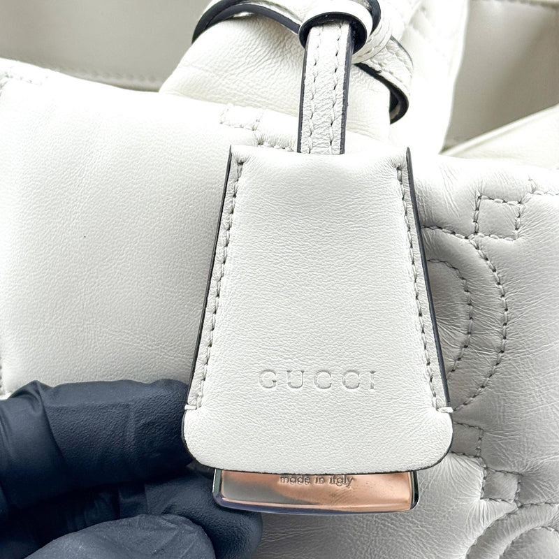 Gucci Gg Marmont Matelassé Leather White Bag