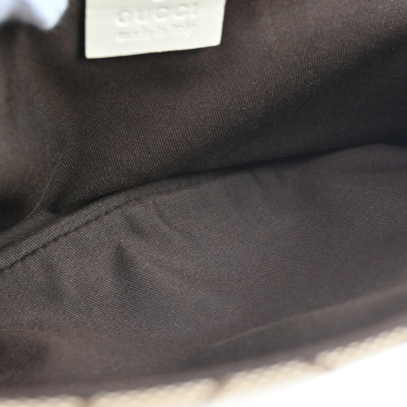 Gucci Waist Belt Bag (outlet) Gg Canvas And Leather Beige