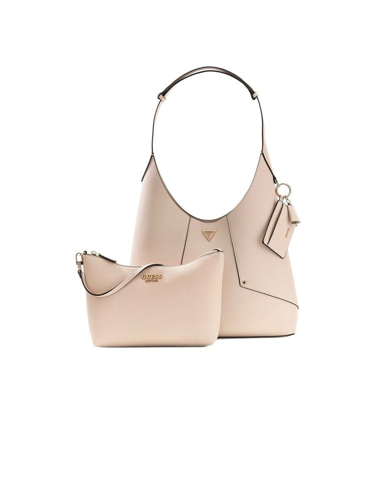 Guess Hobo Bag — Beige Polyurethane