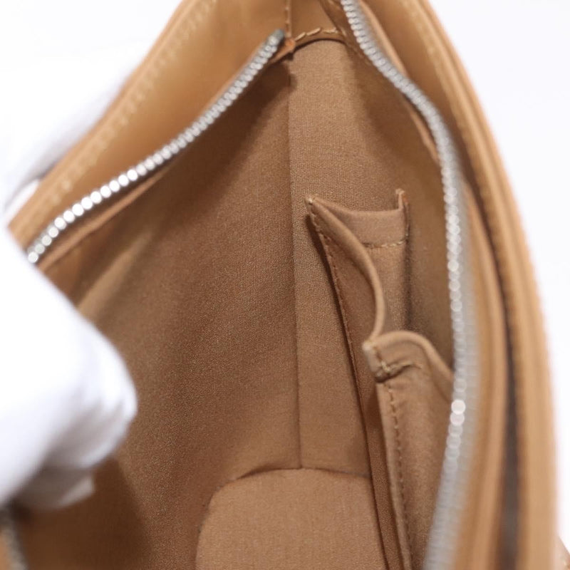 Louis Vuitton Mat Allston Monogram Vernis Beige Leather Bag