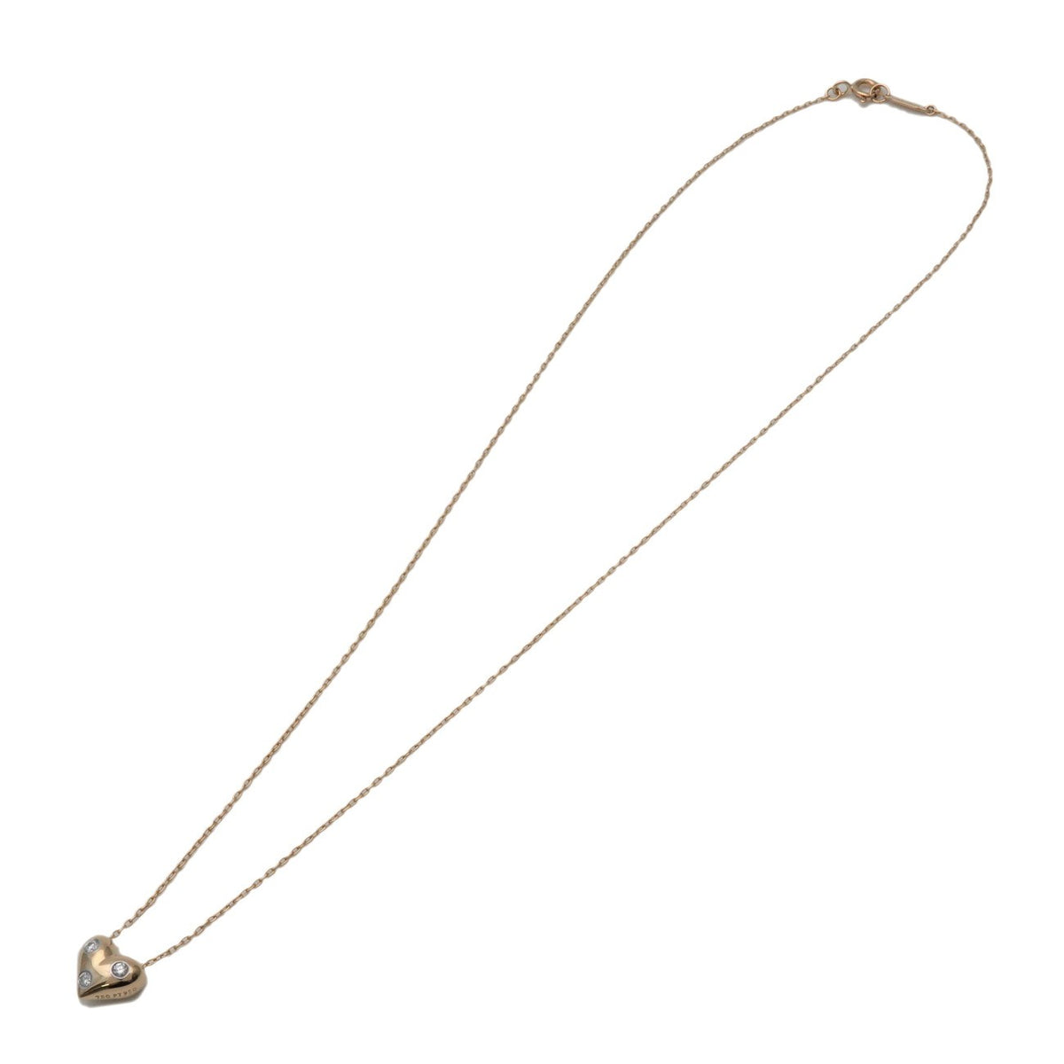 Tiffany & Co. Etoile Heart 3 Diamond Pendant 18k Yellow Gold With Platinum And Diamonds Yellow_gold Bijoux
