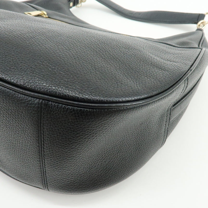 Coach Shoulder Leather Black Bag