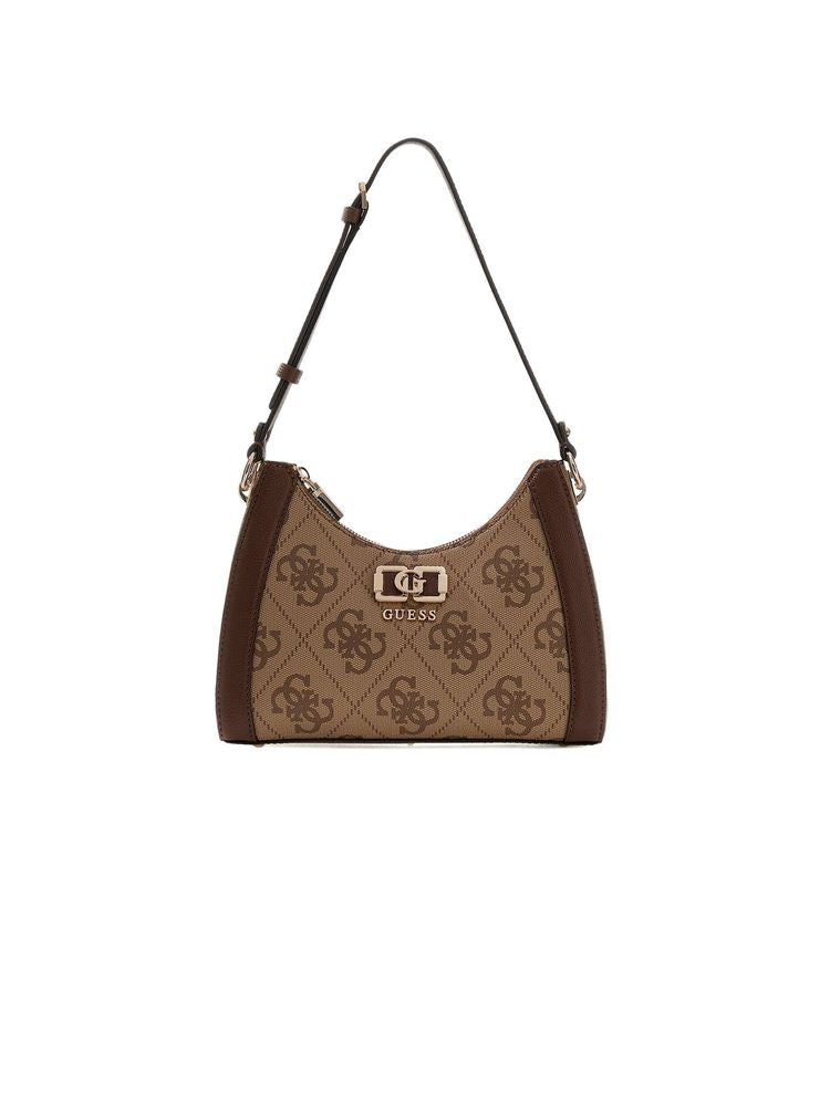 Guess Karnilla Shoulder Bag — Brown Polyurethane