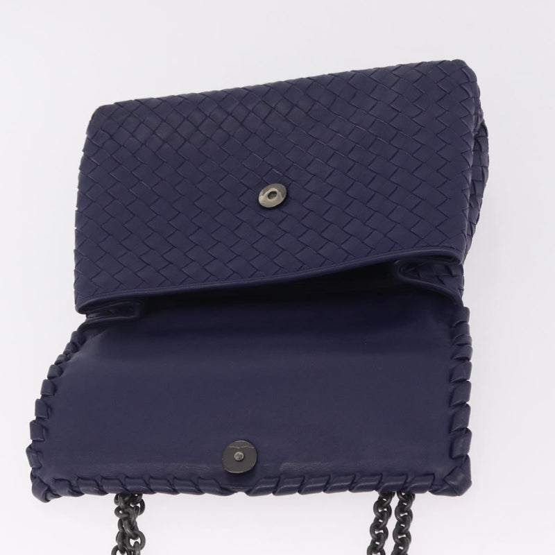 Bottega Veneta Olimpia Intrecciato Nappa Purple Leather Bag