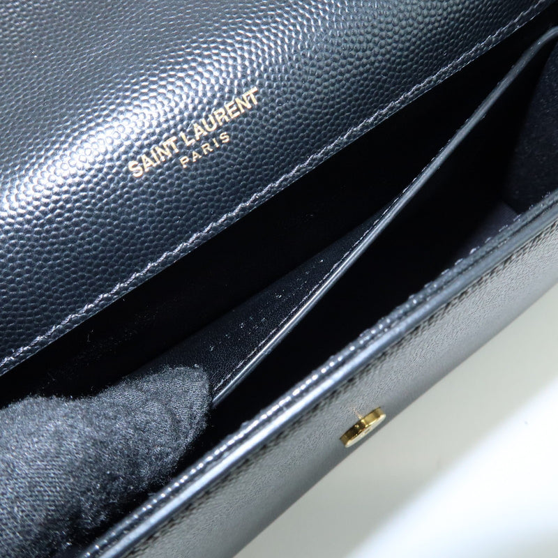 Saint Laurent Classic Monogram Leather Black Bag