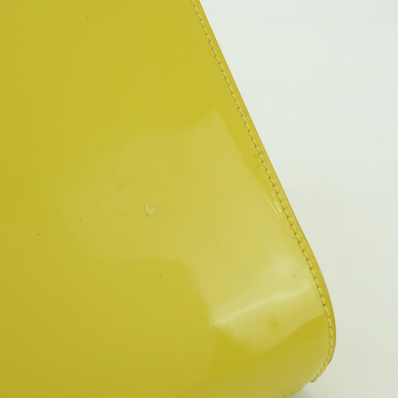 Saint Laurent Belle De Jour Clutch Patent Yellow Patent_leather