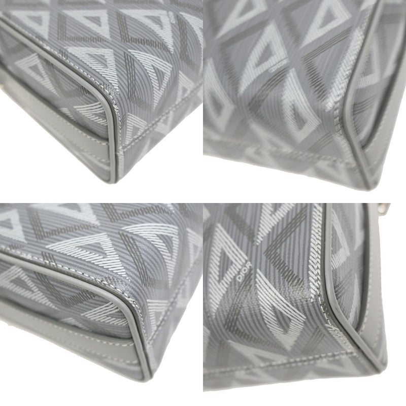 Christian Dior Lingot Messenger Cd Diamond Coated Canvas Gray