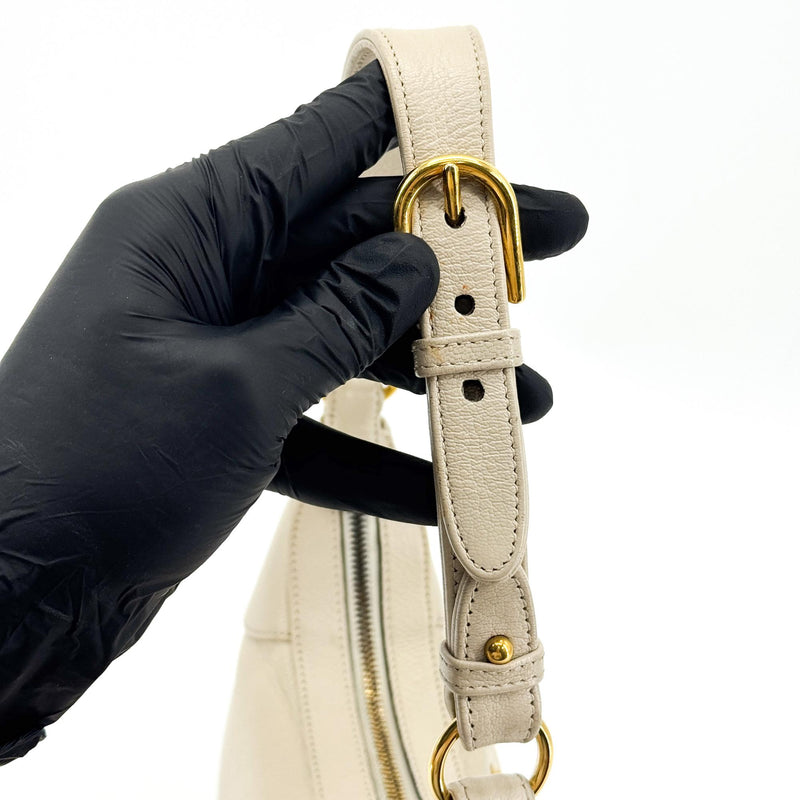 Gucci Aphrodite Leather Beige Bag