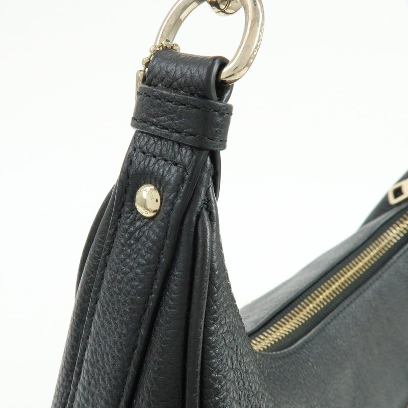Coach Shoulder Leather Black Bag