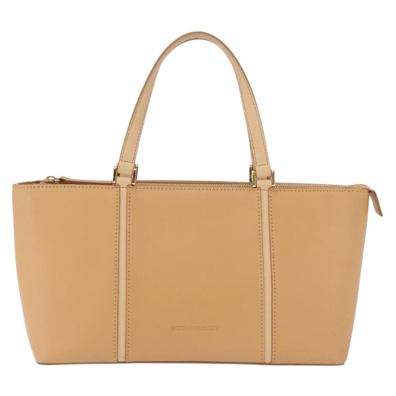 Burberry Handbag Leather Beige Bag