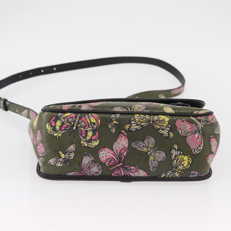 Loewe Messenger Printed Leather Green