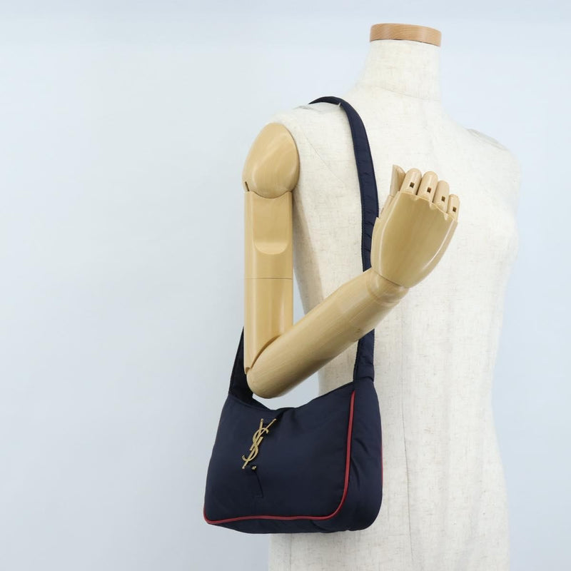 Saint Laurent Le 5 A 7 Hobo Nylon Navy