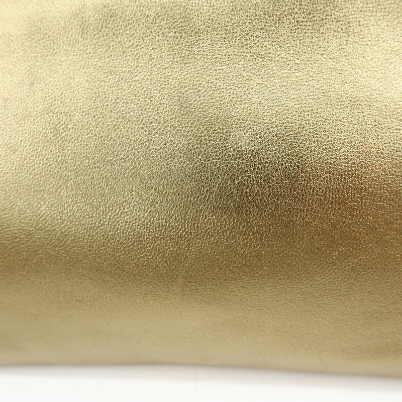Salvatore Ferragamo Gancini Leather Gold Bag