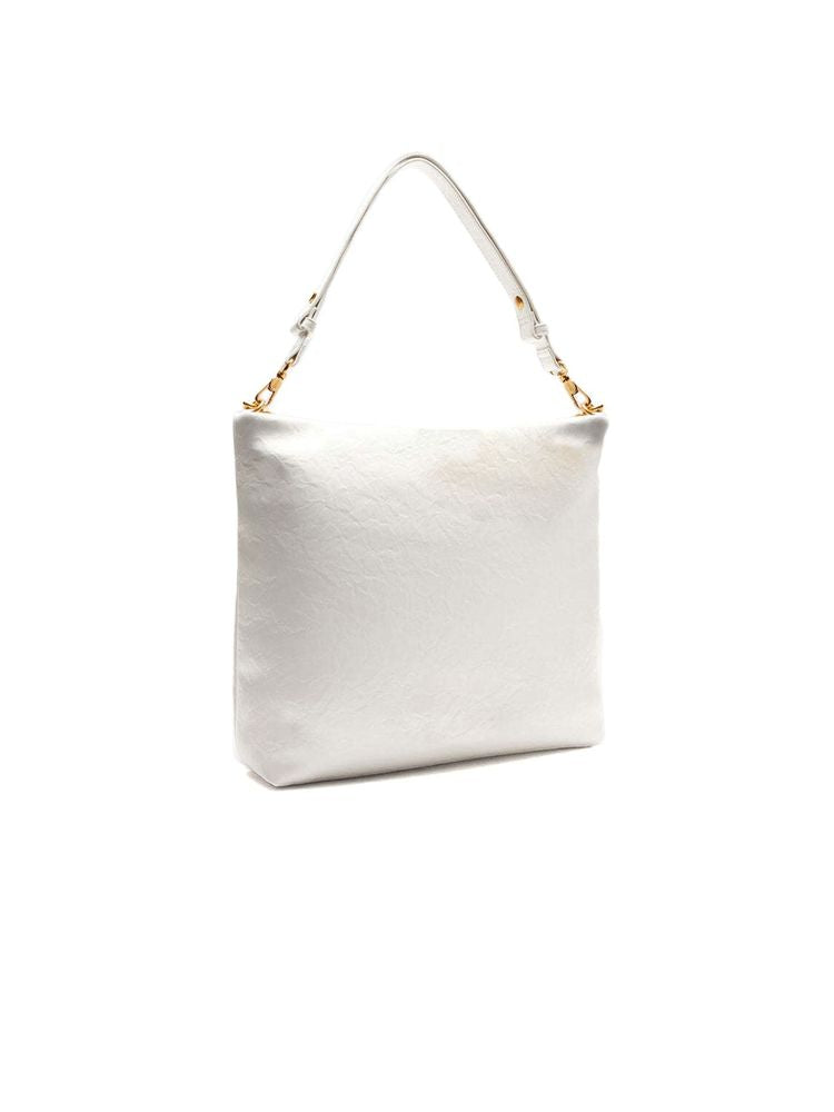Liu Jo Ecs M Shoulder Bag — White Polyurethane