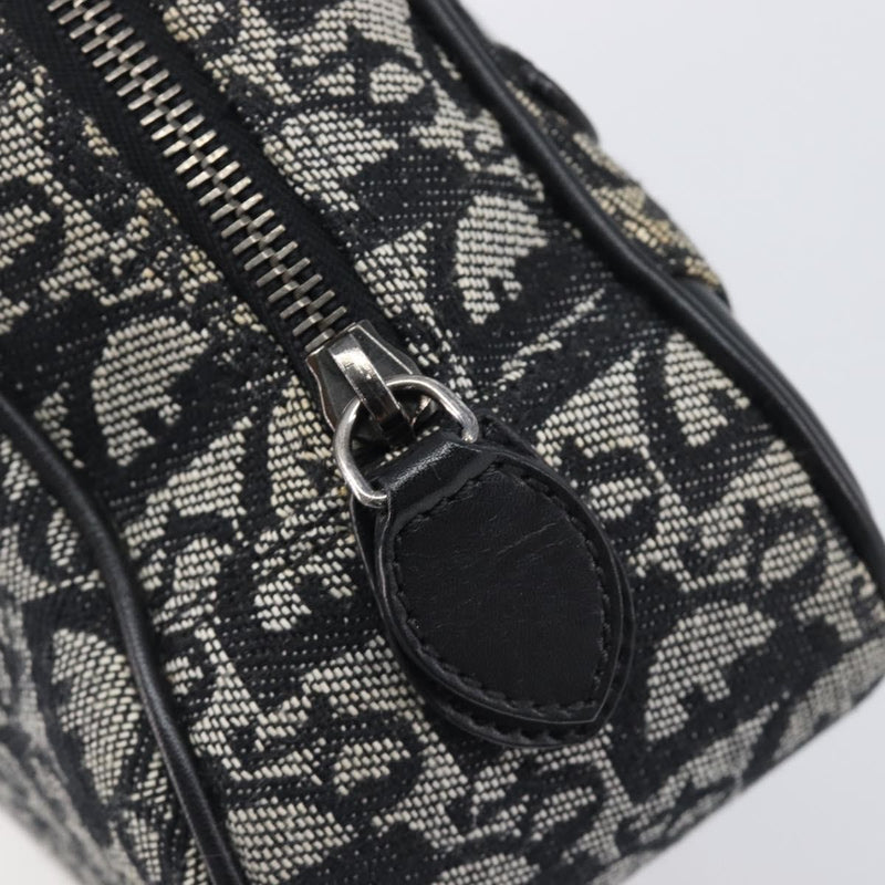 Christian Dior Trotter Double Saddle Canvas Black Bag