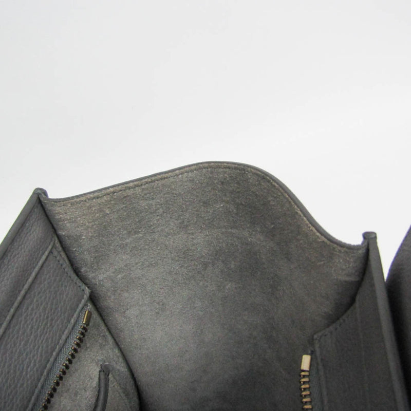 Celine Luggage Smooth Leather Gray Bag