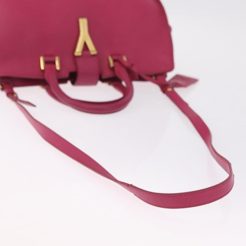 Saint Laurent Classic Y Cabas Leather Pink Bag