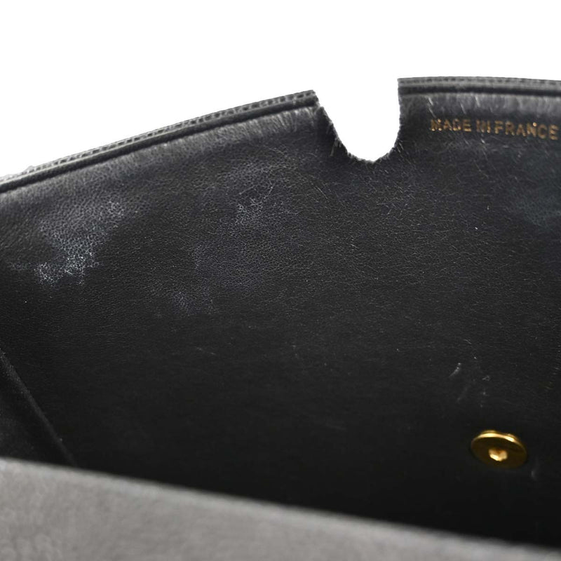 Chanel Vintage Top Handle Vertical Quilt Caviar Black Calfskin Bag