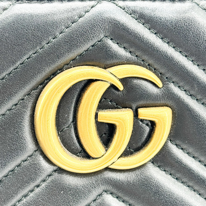 Gucci Gg Marmont Matelasse Leather Black Bag