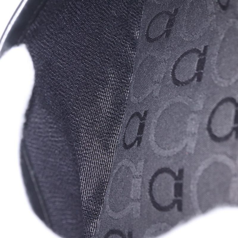 Salvatore Ferragamo Gancini Canvas Black Bag