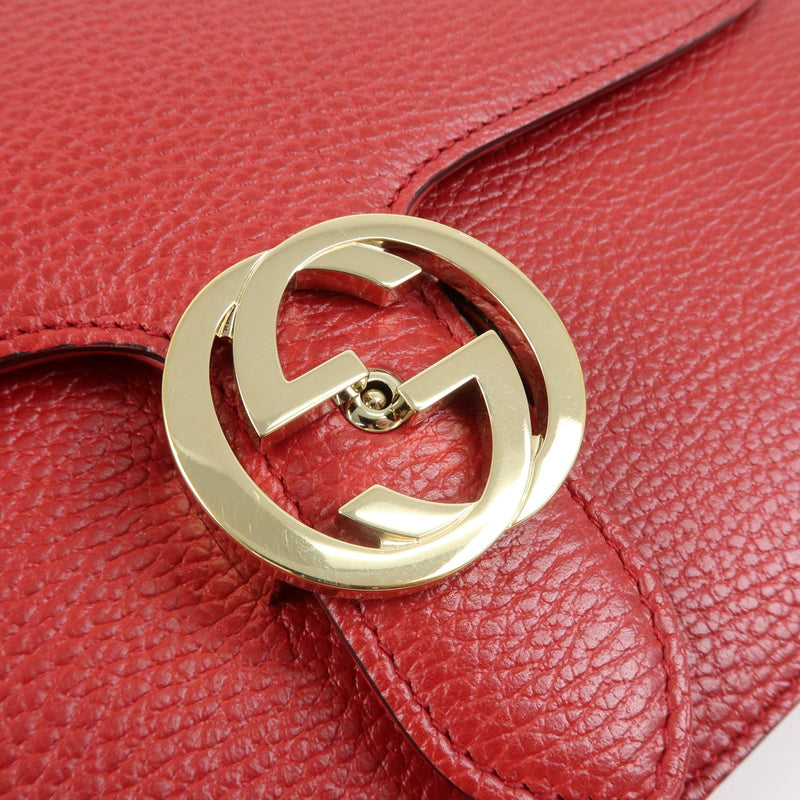 Gucci Interlocking Leather Red Bag