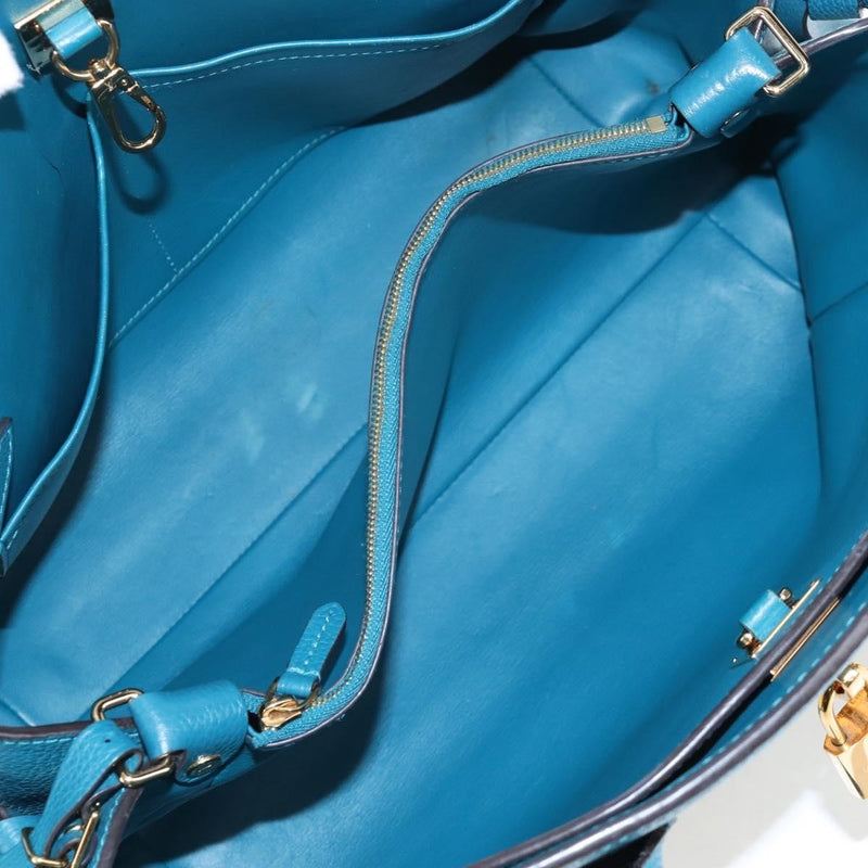 Louis Vuitton Milla Veau Nuage Calfskin Blue Leather Bag