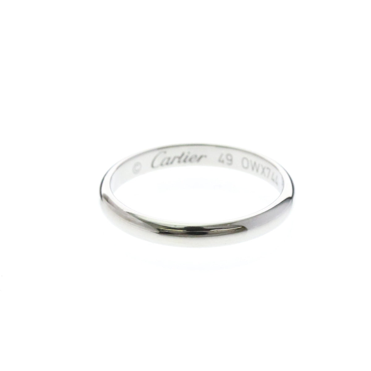 Cartier 1895 Wedding Band Platinum Silver Bijoux