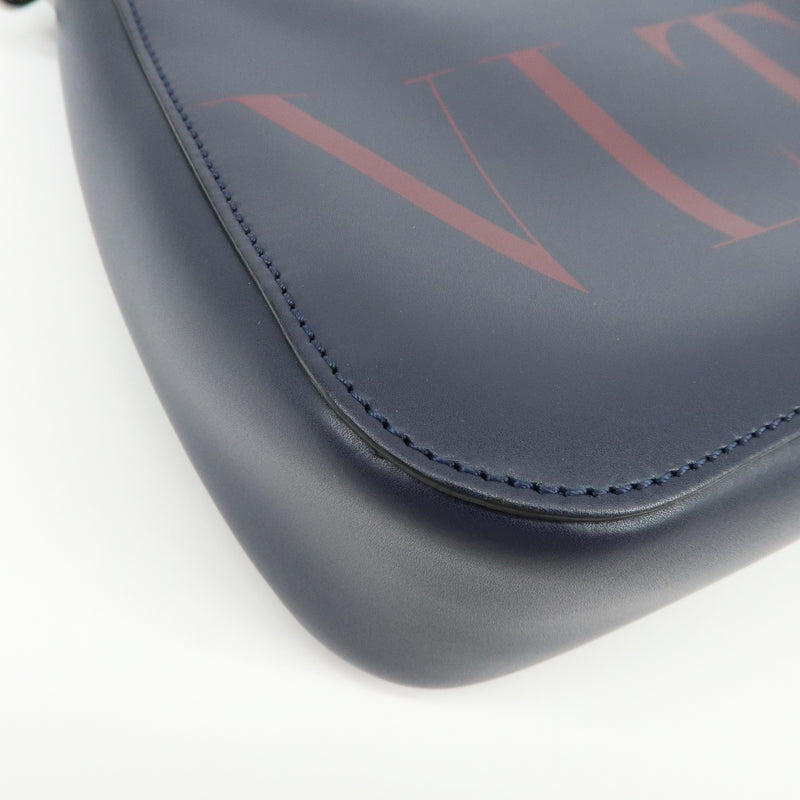 Valentino Garavani Vltn Hobo Printed Leather Navy