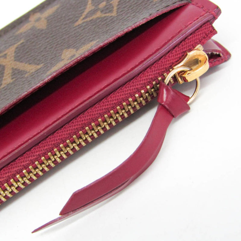 Louis Vuitton Zipped Card Holder Nm Monogram Canvas Brown Accessory