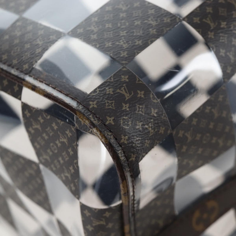 Louis Vuitton Keepall Bandouliere Monogram Chess Coated Canvas And Pvc Brown Bag