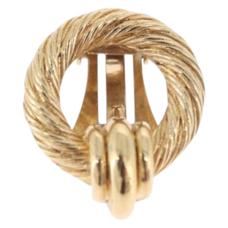 Christian Dior Vintage Clip-On Metal Gold Bijoux