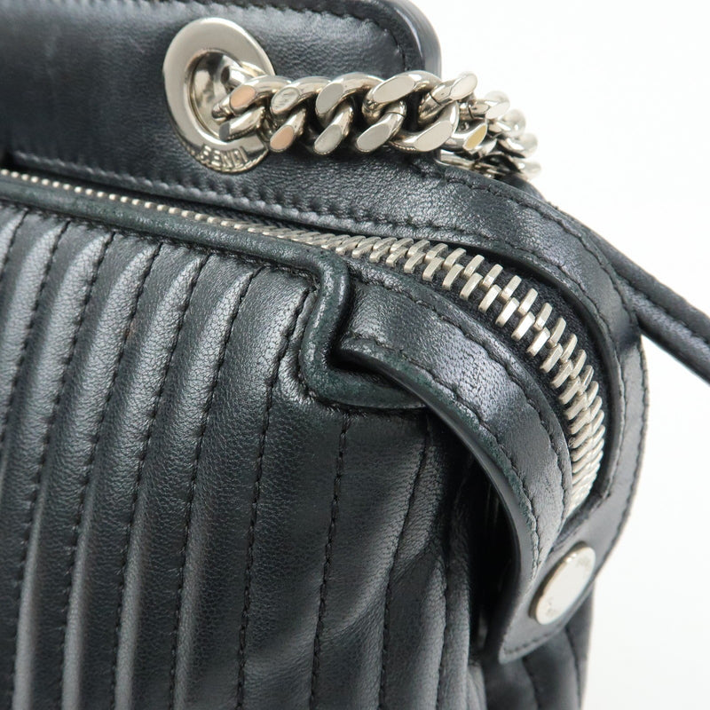 Fendi Dotcom Click Quilted Leather Black Bag