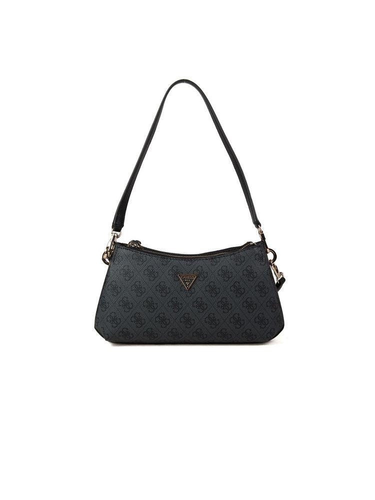 Guess Noelle Ii Shoulder Bag — Black Polyurethane