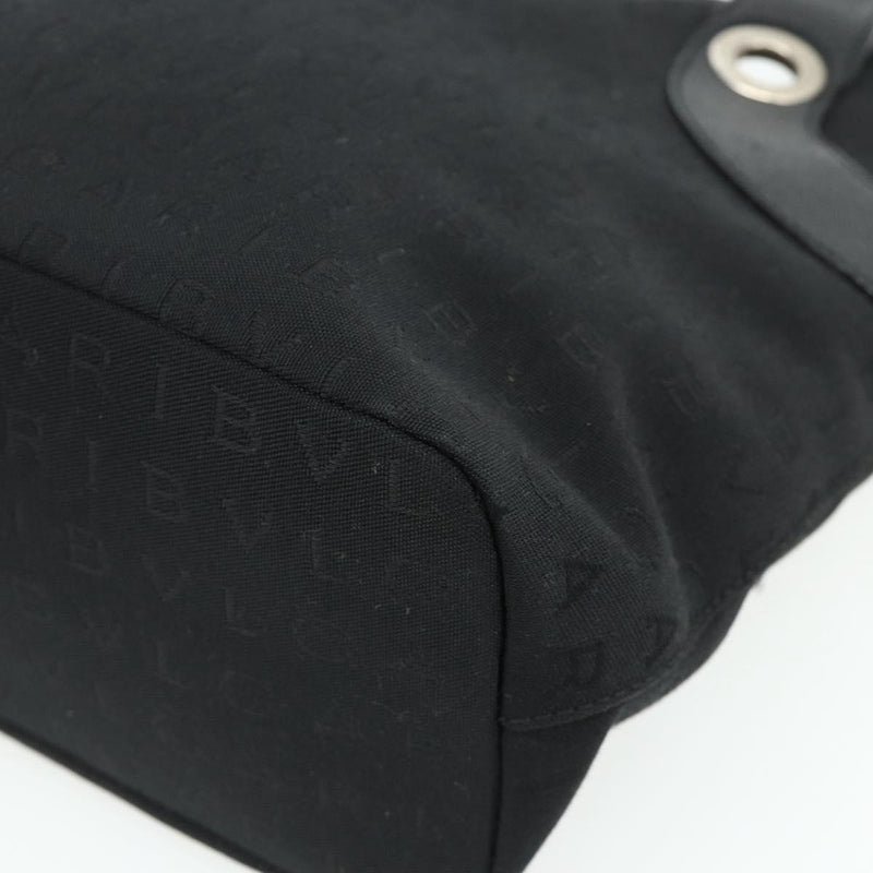 Bvlgari Logomania Canvas Black Bag
