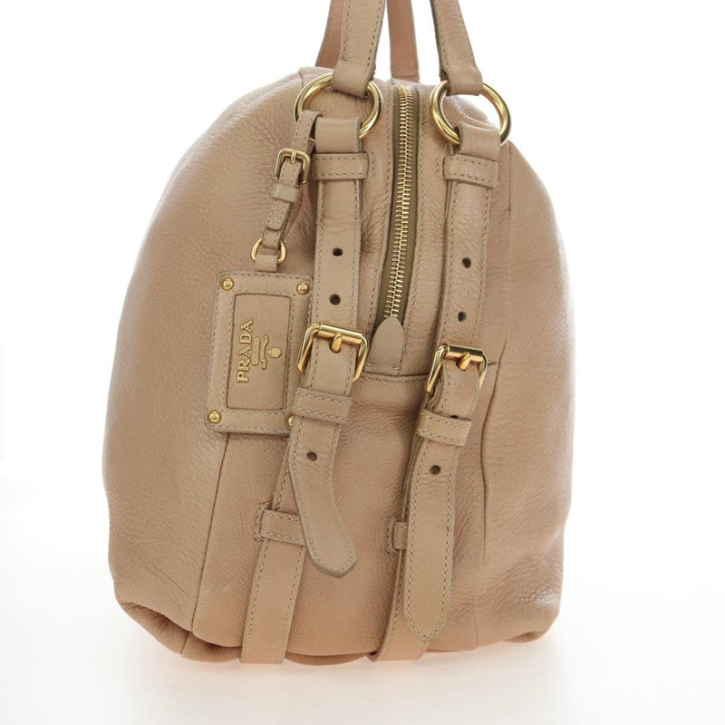Prada Tote Leather Beige