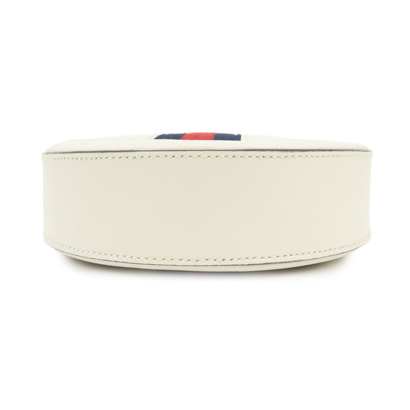 Gucci Ophidia Round Leather White Bag