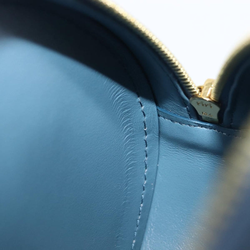 Celine Triomphe Oval Leather Blue Bag