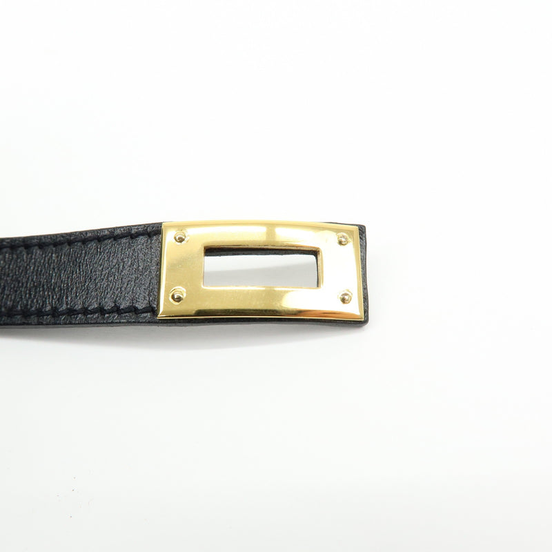 Hermes Kelly Double Tour Leather Black Bijoux