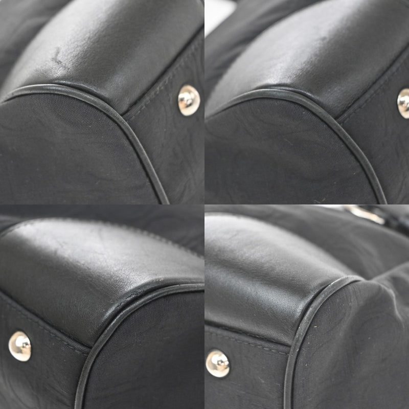 Salvatore Ferragamo Gancini Tote Canvas Black
