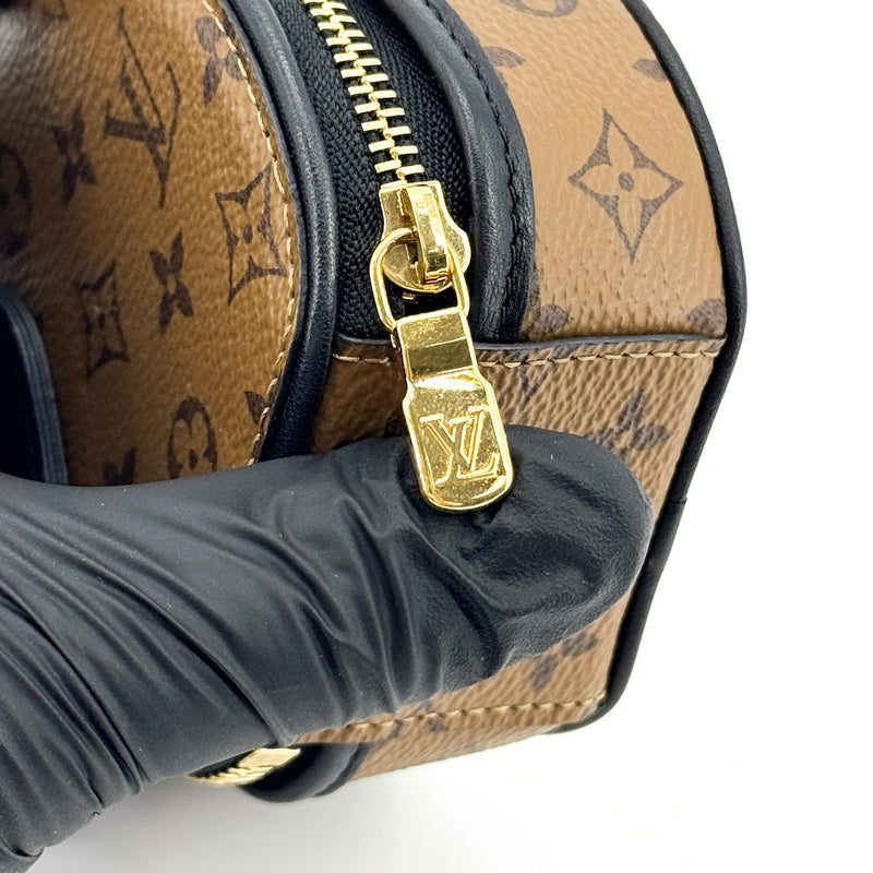 Louis Vuitton Mini Boite Chapeau Reverse Monogram Canvas Brown Bag